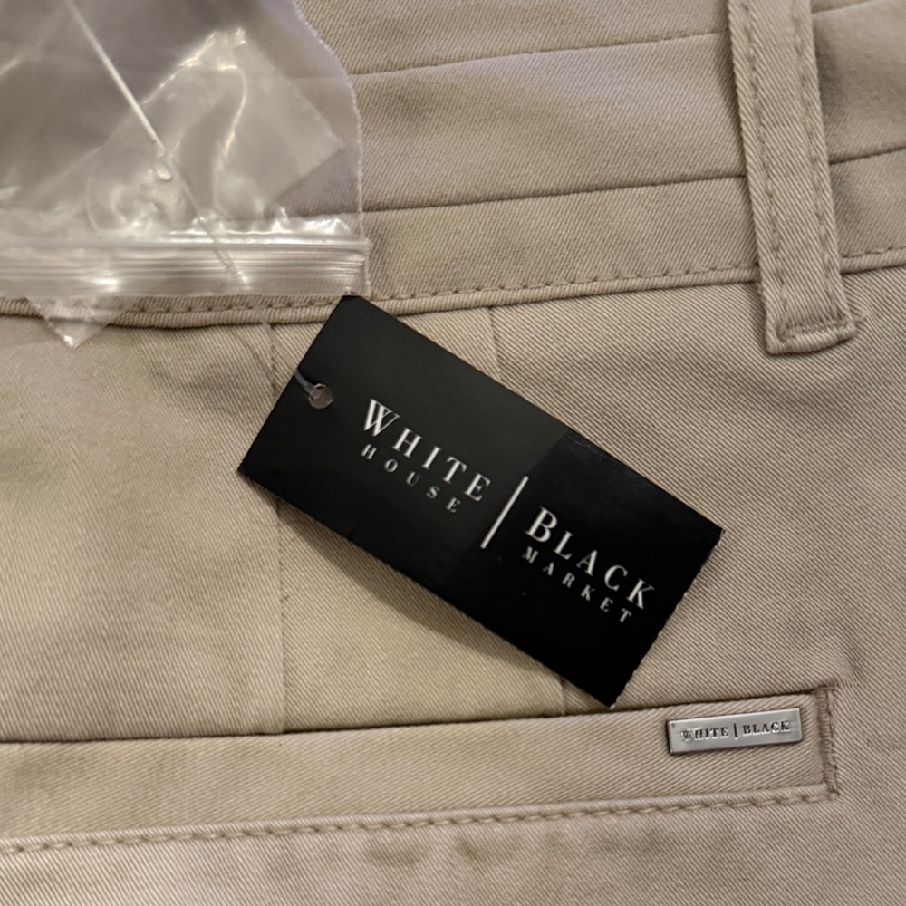 White House Black Market Beige Modern Boot Trouser Pants, size 10R - Picture 13 of 13